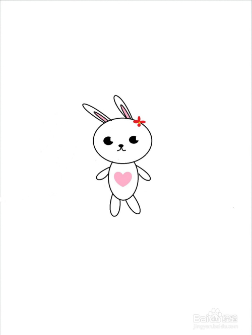 超萌小兔子的简单画法