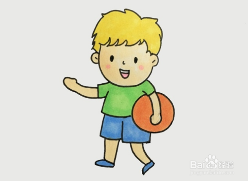 人物简笔画图片,这次我们画一个小男孩.
