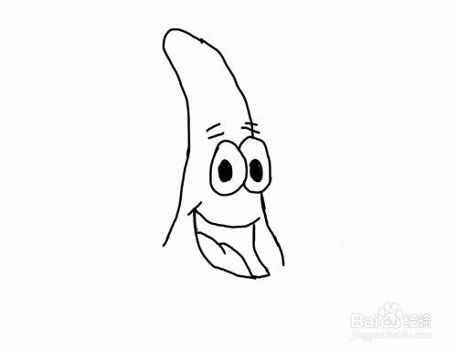怎么画海绵宝宝里的动画人物派大星?