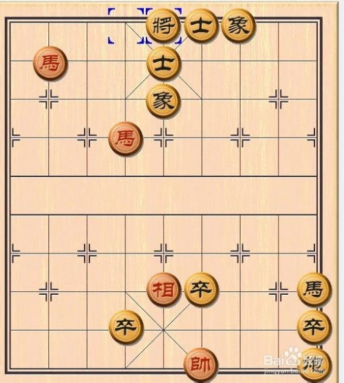 象棋杀法的练习:[17]双马饮泉2