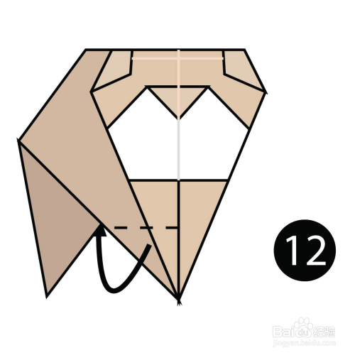 如何折叠一只简单的折纸斗牛犬