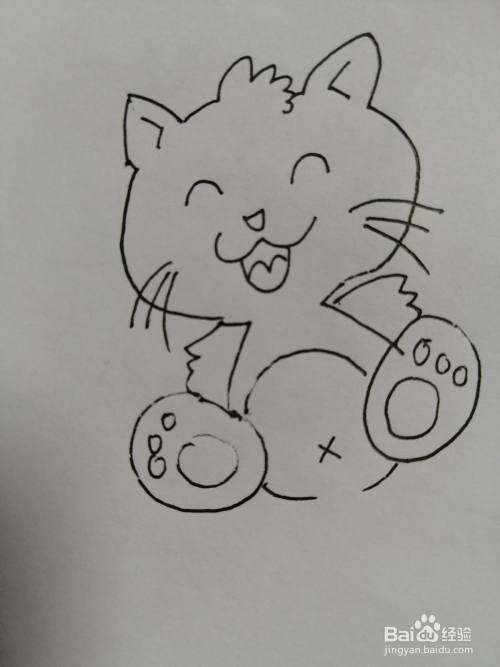 可爱的小猫咪怎么画