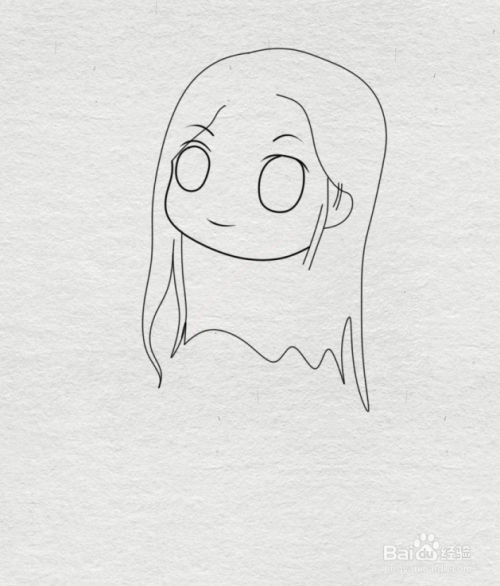 简笔画--q版藏族小姑娘的画法