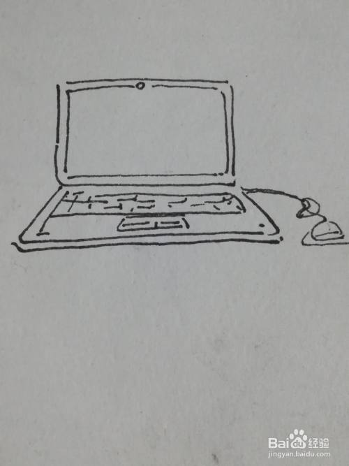 怎么画笔记本电脑