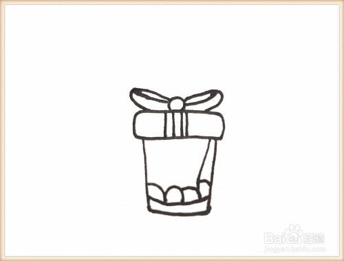 一笔一笔教你画礼物盒简笔画