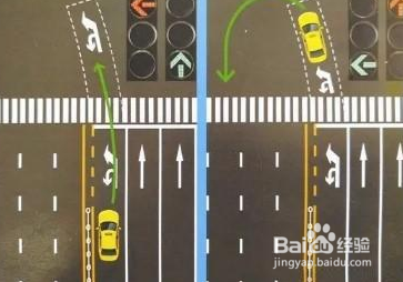 > 生活常识  1 在无待转区的普通路口,机动车在左转绿灯亮时掉头行驶