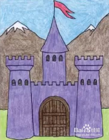 童话王国城堡怎么画