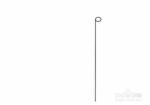 4像红旗迎风飘简笔画