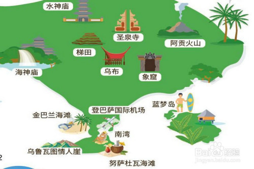 巴厘岛旅游攻略景点分布图