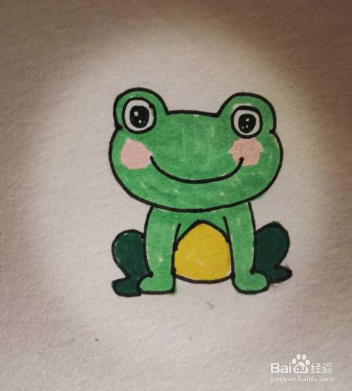 可爱的青蛙怎么画