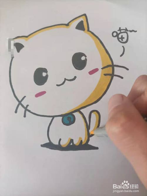 可爱的小猫咪简笔画怎么画?