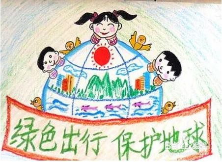 世界地球日的儿童画怎么画?