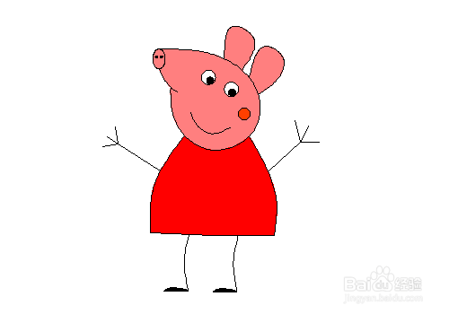 简笔画可爱的小猪佩奇怎样画