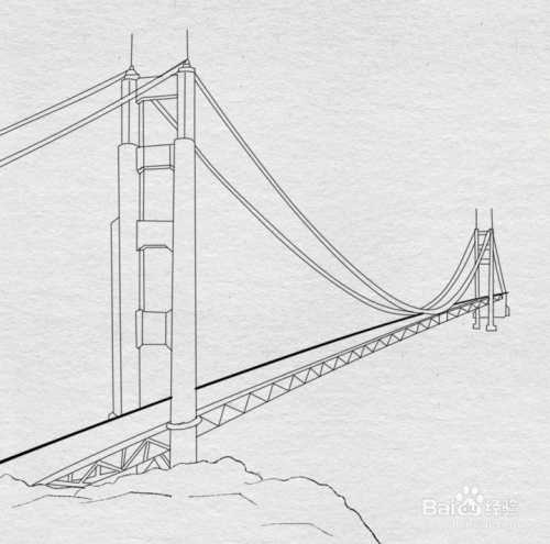 简笔画--祖国之最港珠澳大桥的简笔画法