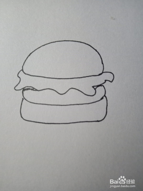 简笔画—简单画汉堡