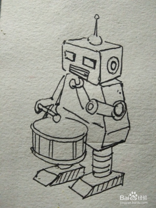 第五步画出机器人的双腿