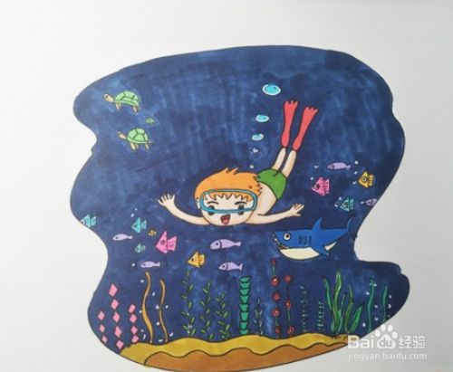 海底世界怎么画