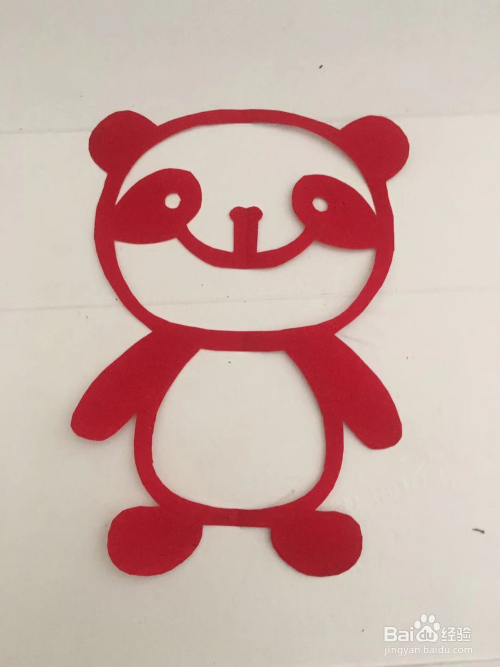 幼儿手工启蒙剪纸 怎样用彩纸裁剪一只熊猫宝宝