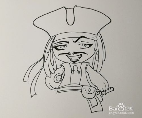 杰克船长怎么画