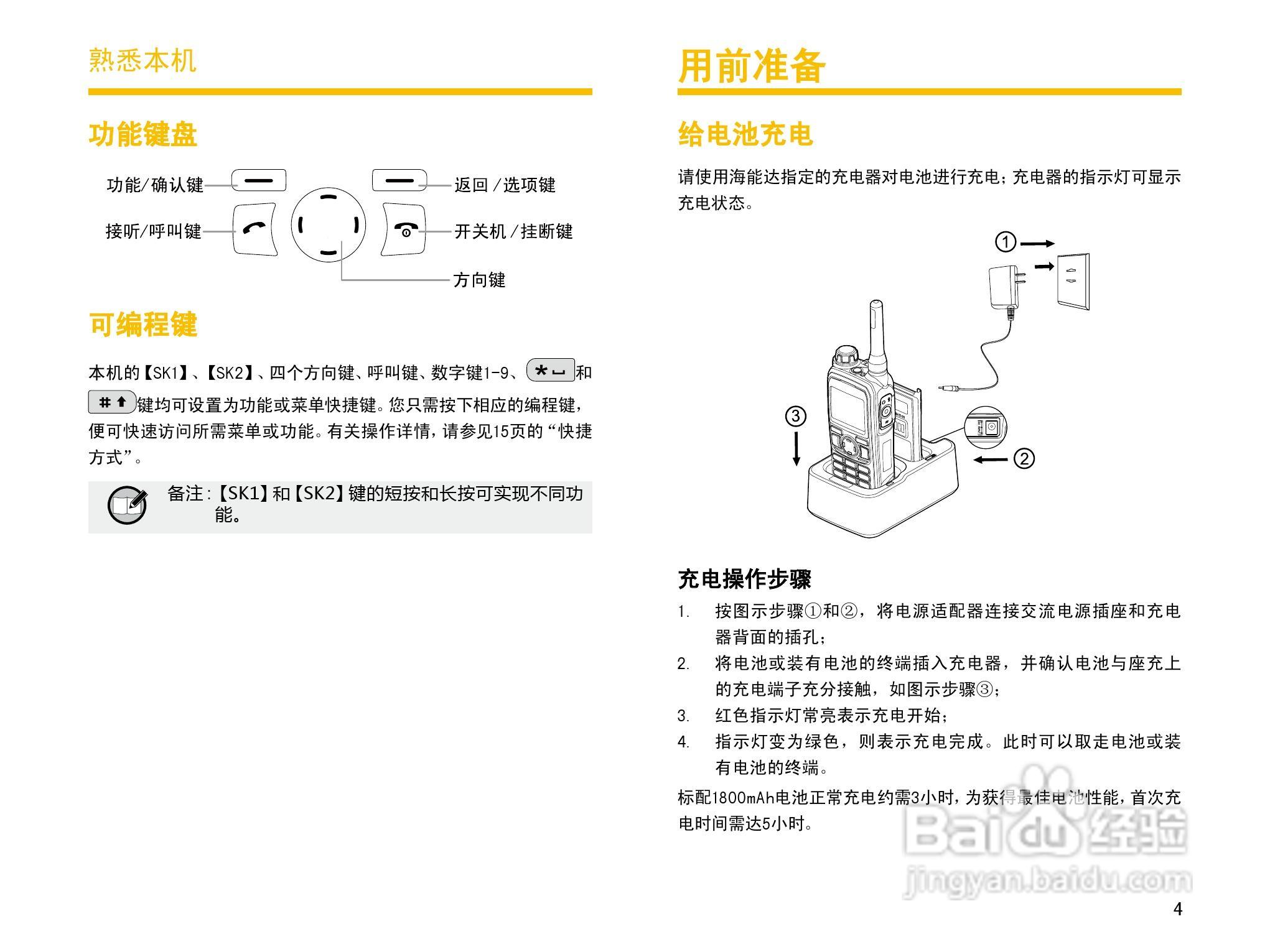 海能达pt580数字手持对讲机使用说明书:[1]