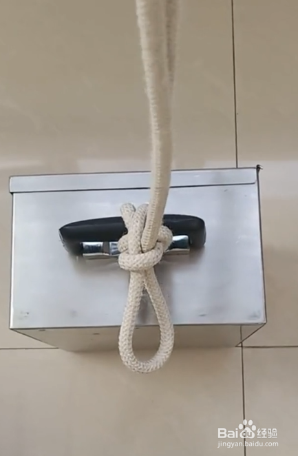 单人高空吊物如何系绳结?