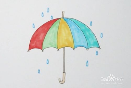 雨伞的简笔画怎么画