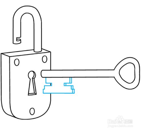 如何绘制锁和钥匙