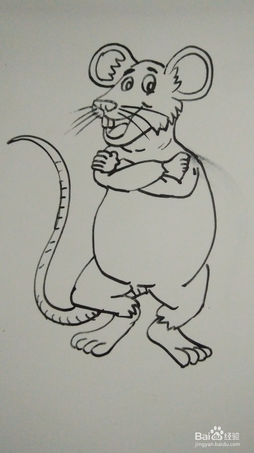 怎么画十二生肖老鼠的简笔画