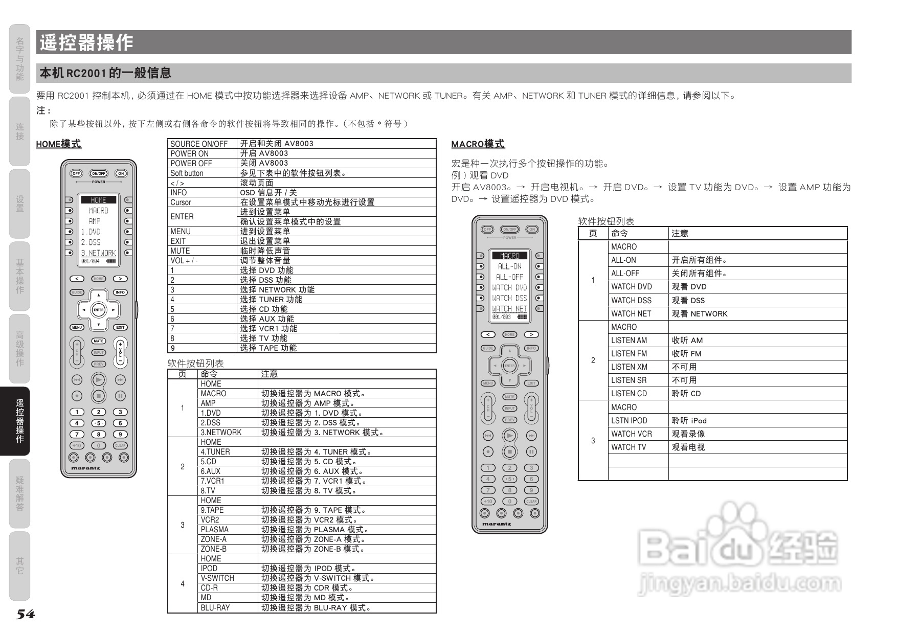 马兰士av8003功放使用说明书:[3]