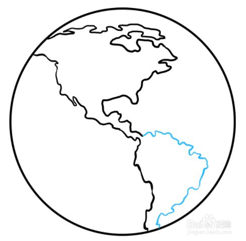 如何绘制地球的北美大陆太平洋一侧