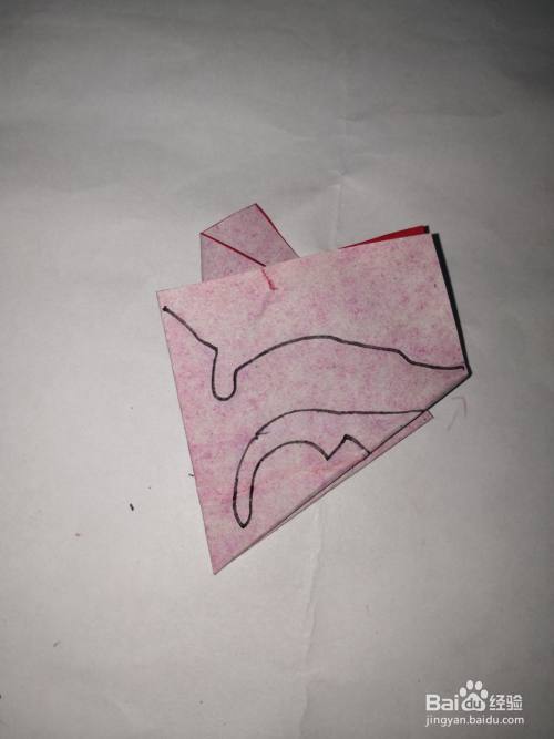 幼儿三角花形状窗花剪纸