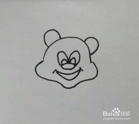卡通简笔画:米老鼠