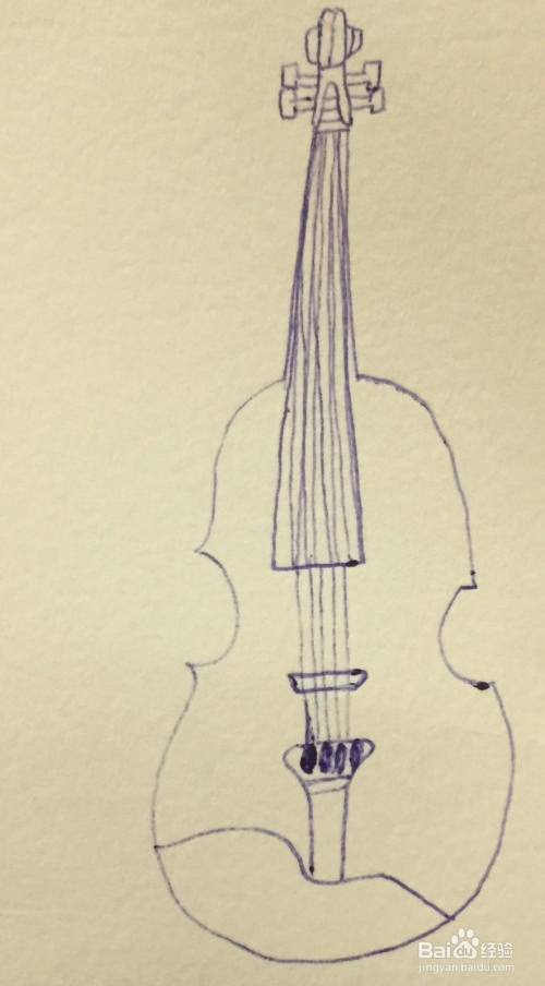 插画教程之如何画一把小提琴