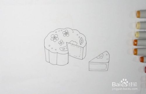 月饼的简笔画怎么画