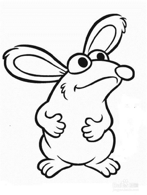 小老鼠简笔画怎么画呢?