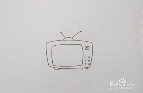 电视机的简笔画怎么画