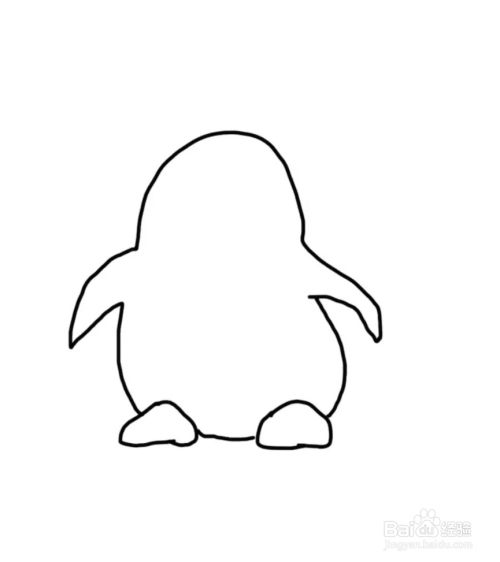 怎么画彩色简笔画卡通动物企鹅
