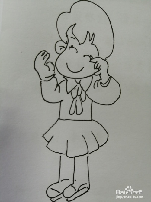 简笔画小女孩怎么画