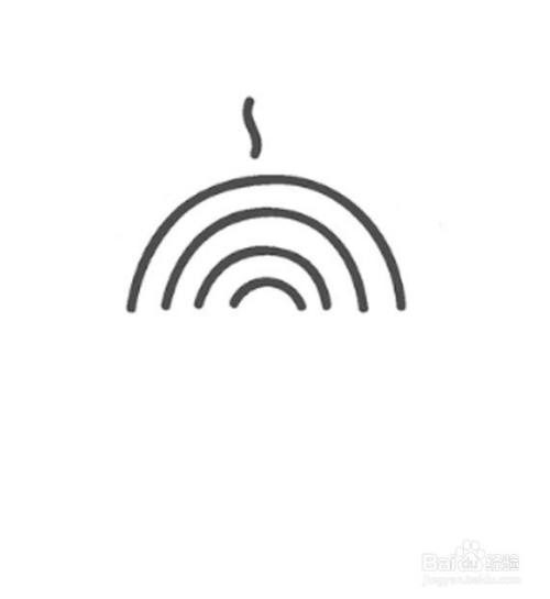 儿童简笔画-手绘太阳水印效果的简笔画法