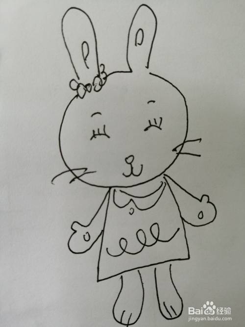 漂亮的小兔子怎么画