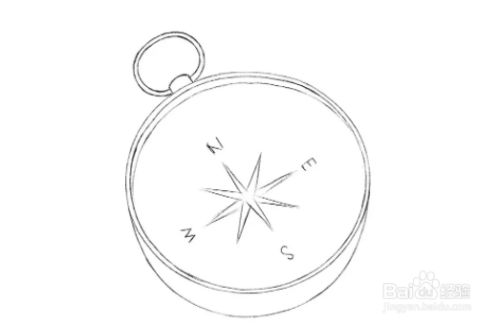 如何绘制指南针
