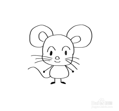 卡通老鼠的简笔画