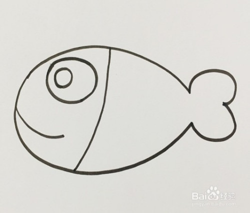 简笔画系列-鱼的简易画法