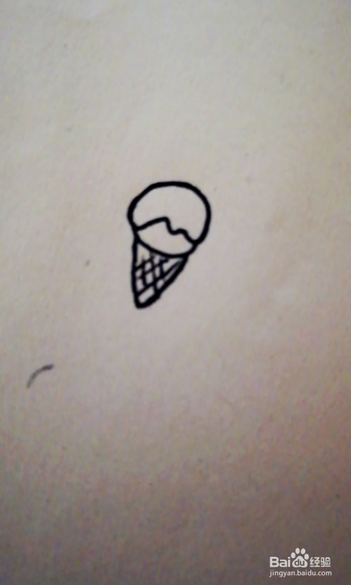 简笔画-草莓冰淇淋怎么画