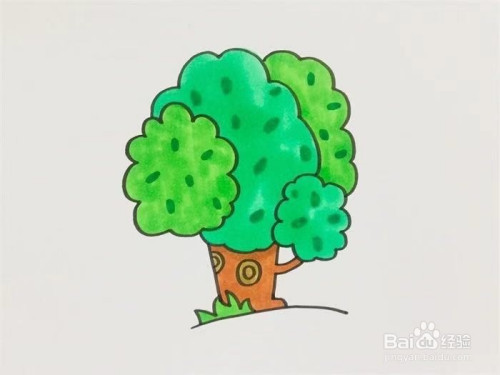大树怎么画简单又好看
