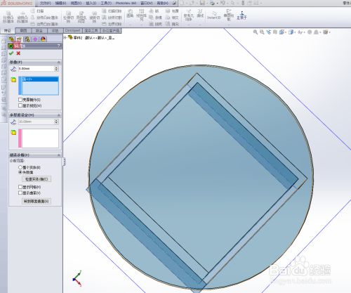 solidworks如何绘制圆桌