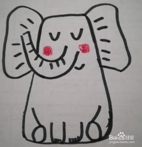 大象的画法 大象的简笔画