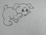 如何画出一只扒着食盆喝水的可爱小狗简笔画教程