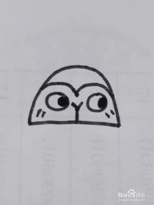 怎样用半圆画小猴子?