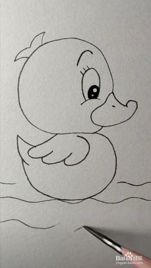 怎么画小鸭子